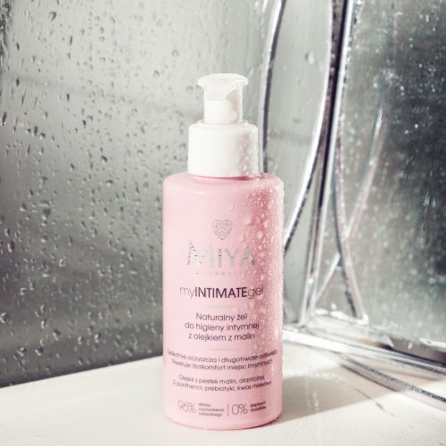 myINTIMATEgel Natural intimate hygiene gel with raspberry oil 140ml MIYA